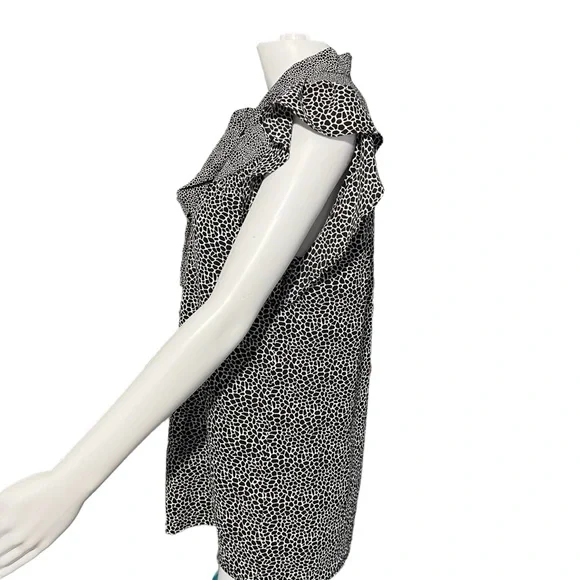 Michael Kors - Womens Ruffle Sleeve Top - Sz. SM - Picture 4 of 8